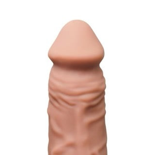 12-speed Flesh Color Wearable Strap On With Vibrating Dildo