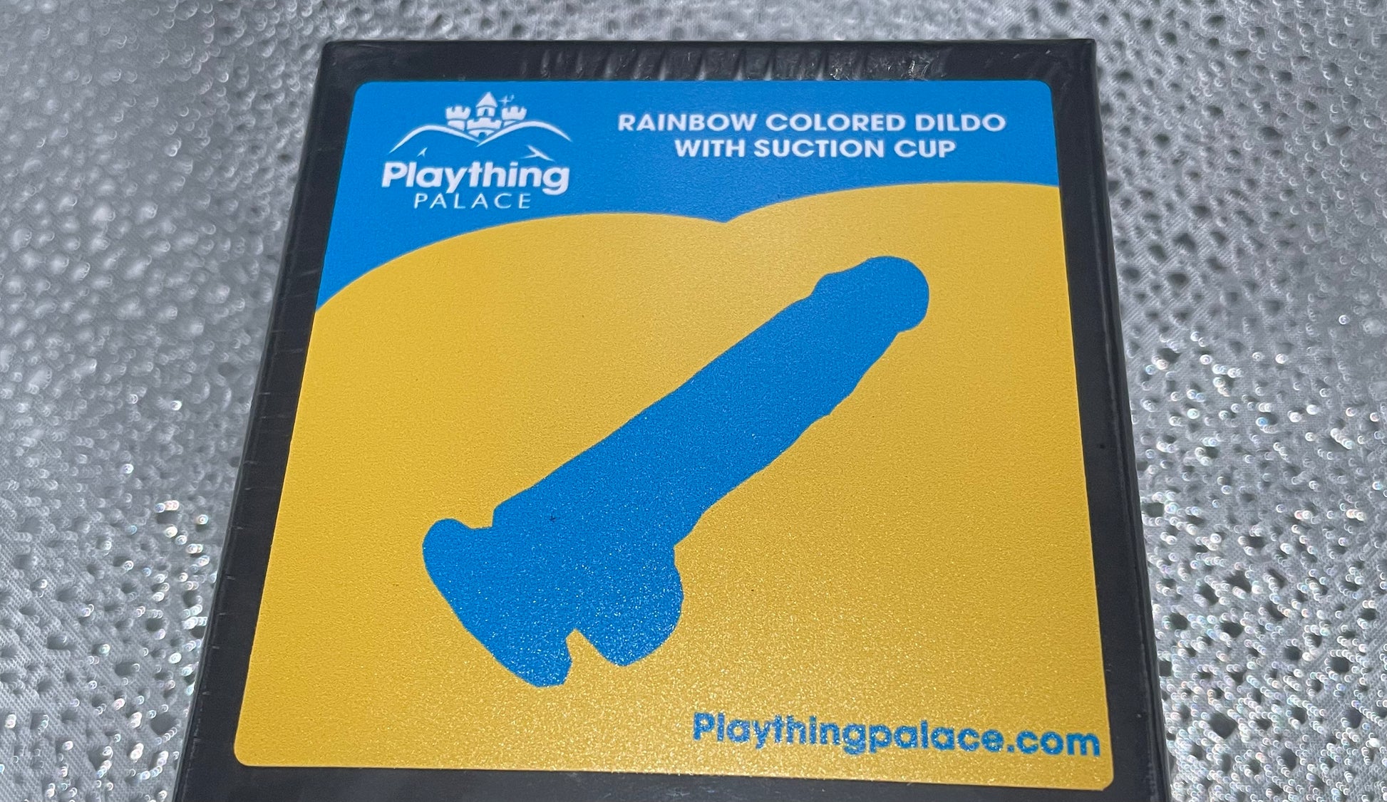 Rainbow Colored Dildo With Suction Cup