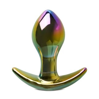 3.35” Multicolor Glass Butt Plug