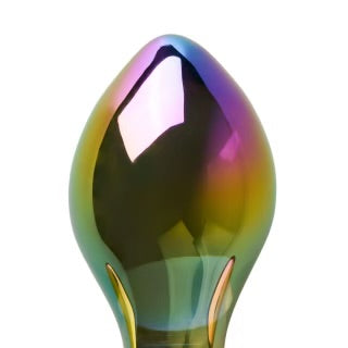 3.35” Multicolor Glass Butt Plug