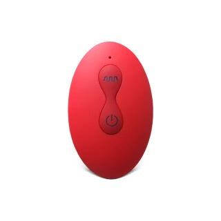 10 Speeds Red Color Silicone Vibrating and Thrusting Anal Toy