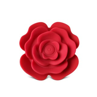 10 Speeds Red Color Silicone Vibrating and Thrusting Anal Toy