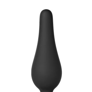 3pcs Black Silicone Butt Plug Set