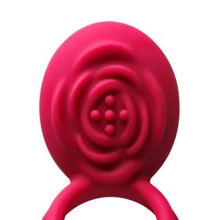 Vibrating Cock Ring with 10-Speed App-Controlled, Medical Grade Silicone, Waterproof, Plug-In Rechargeable