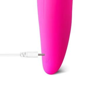 Magenta Sucking Massager with Plated Accent