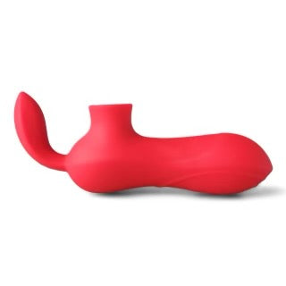 Red Vibrating and Sucking Vibrator