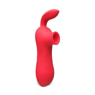 Red Vibrating and Sucking Vibrator