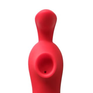 Red Vibrating and Sucking Vibrator